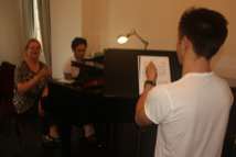 Zachary Rubens, tenor (Canada), accompanied at the piano by Dr. Emilio Pons, artistic director, SGIMFA